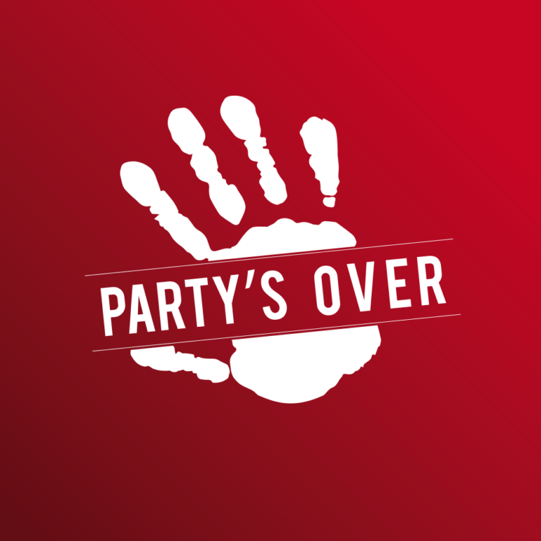 This is party. Party over. Party is over. Overpower надпись. Nice Party is over.